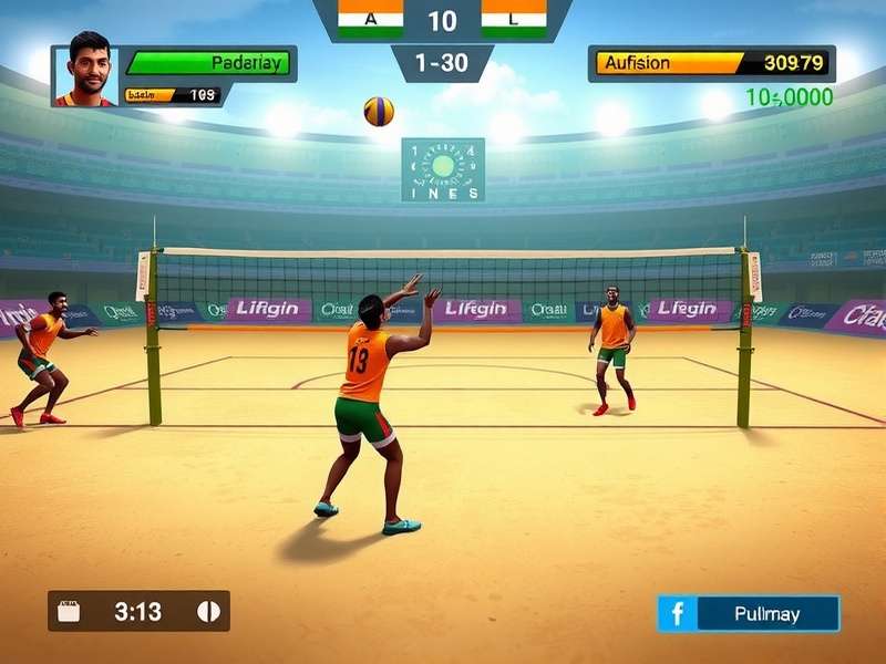 India Volley Rulers gameplay screenshot